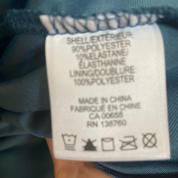 Teal wrap Reitmans dress - Picture 5 of 6